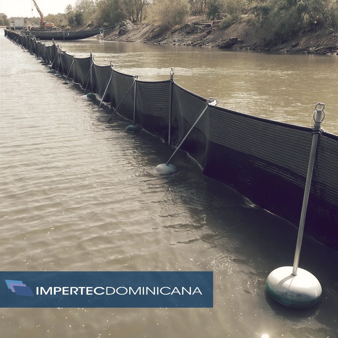 Cortinas flotantes para control de sedimentos @ Impertec Dominicana, Santo Domingo, República Dominicana
